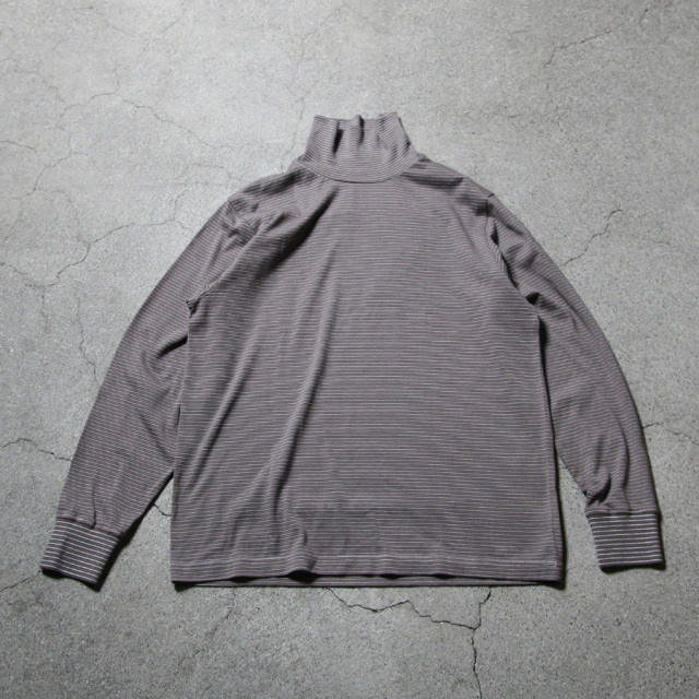 yonetomi new basic,ヨネトミ ニューベーシック,yonetomi 通販,yonetomi 東京取り扱い店舗,GARMENT DYED BORDER T-SHIRT TURTLE L/S
