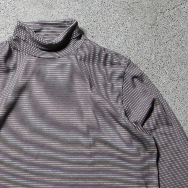 yonetomi new basic,ヨネトミ ニューベーシック,yonetomi 通販,yonetomi 東京取り扱い店舗,GARMENT DYED BORDER T-SHIRT TURTLE L/S
