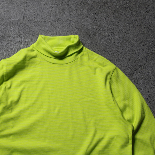 yonetomi new basic,ヨネトミ ニューベーシック,yonetomi 通販,yonetomi 東京取り扱い店舗,GARMENT DYED BORDER T-SHIRT TURTLE L/S