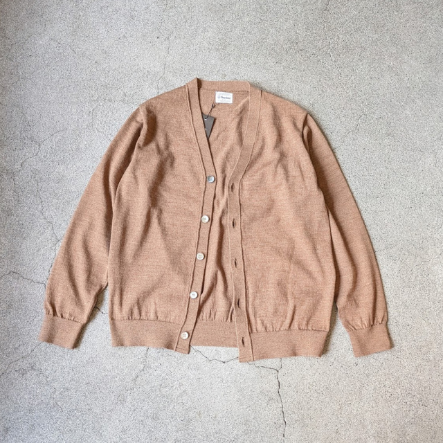yonetomi new basic,ヨネトミ ニューベーシック,yonetomi 通販,yonetomi 東京取り扱い店舗,HIGH TWIST WOOL KNIT CARDIGAN,95-264-006