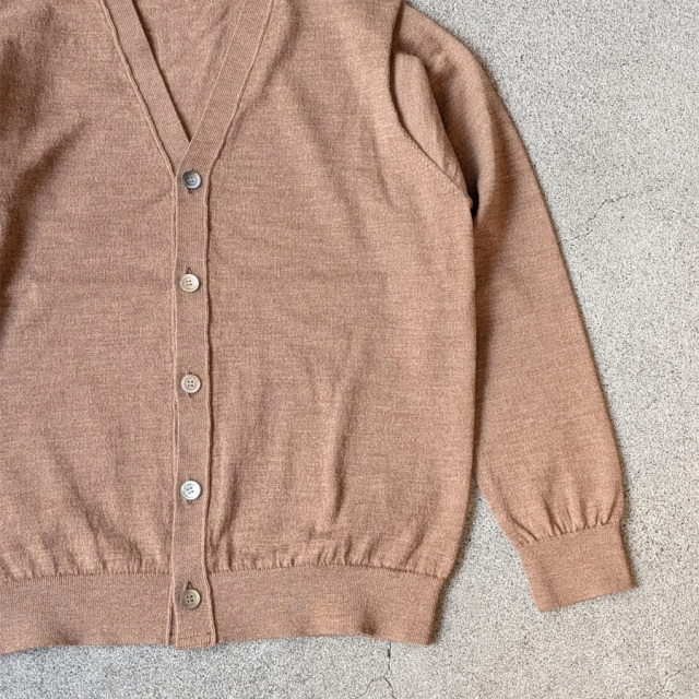 yonetomi new basic,ヨネトミ ニューベーシック,yonetomi 通販,yonetomi 東京取り扱い店舗,HIGH TWIST WOOL KNIT CARDIGAN,95-264-006