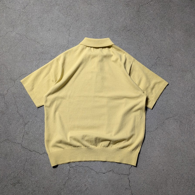 yonetomi new basic,ヨネトミ ニューベーシック,yonetomi 通販,yonetomi 東京取り扱い店舗,light wave cotton knit p/l,ポロシャツ