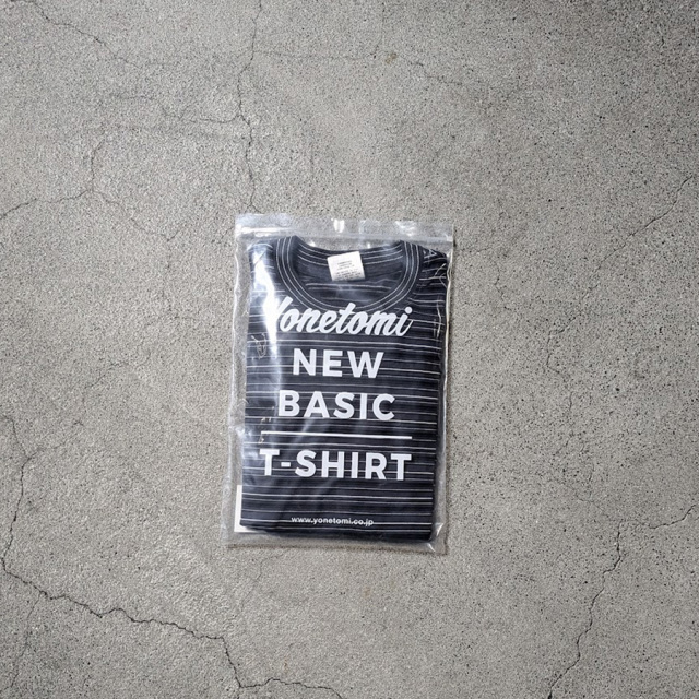 yonetomi new basic,ヨネトミ ニューベーシック,yonetomi 通販,yonetomi 東京取り扱い店舗,GARMENT DYED RANDOM BORDER T-SHIRT