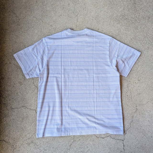 yonetomi new basic,ヨネトミ ニューベーシック,yonetomi 通販,yonetomi 東京取り扱い店舗,GARMENT DYED RANDOM BORDER T-SHIRT