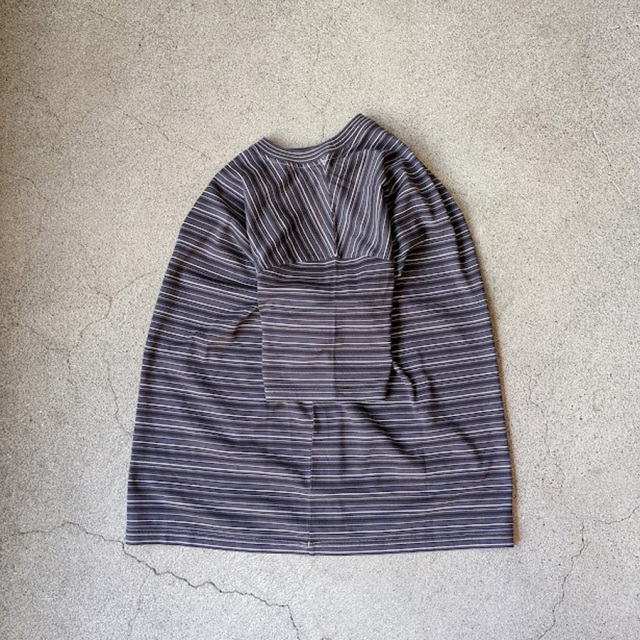 yonetomi new basic,ヨネトミ ニューベーシック,yonetomi 通販,yonetomi 東京取り扱い店舗,GARMENT DYED RANDOM BORDER T-SHIRT