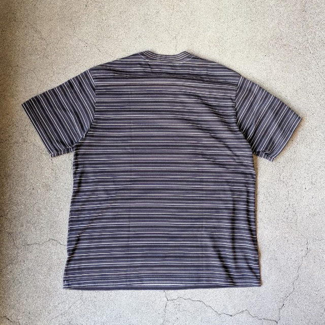 yonetomi new basic,ヨネトミ ニューベーシック,yonetomi 通販,yonetomi 東京取り扱い店舗,GARMENT DYED RANDOM BORDER T-SHIRT