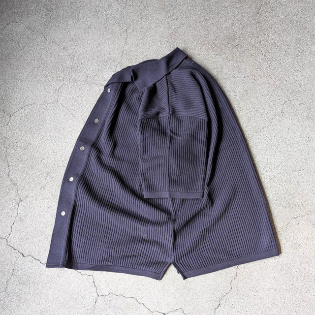 yonetomi new basic,ヨネトミ ニューベーシック,yonetomi 通販,yonetomi 東京取り扱い店舗,COTTON SUKASHI KNIT SHIRT