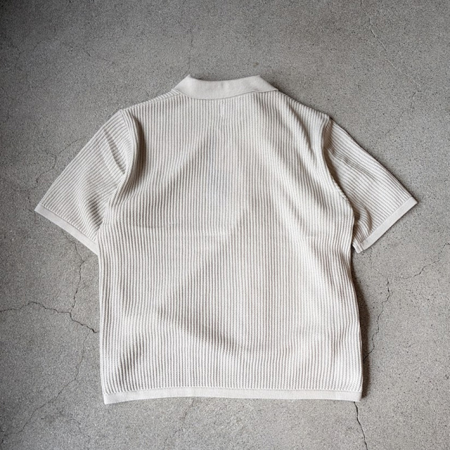 yonetomi new basic,ヨネトミ ニューベーシック,yonetomi 通販,yonetomi 東京取り扱い店舗,COTTON SUKASHI KNIT SHIRT