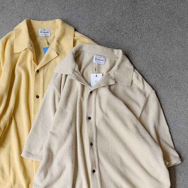 yonetomi new basic,ヨネトミ ニューベーシック,yonetomi 通販,yonetomi 東京取り扱い店舗,SURFER MOLE KNIT SHIRT