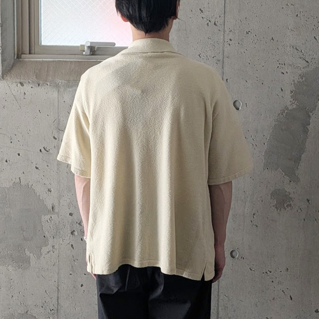 yonetomi new basic,ヨネトミ ニューベーシック,yonetomi 通販,yonetomi 東京取り扱い店舗,SURFER MOLE KNIT SHIRT