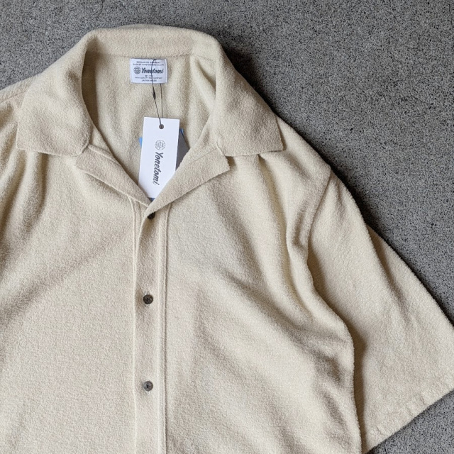 yonetomi new basic,ヨネトミ ニューベーシック,yonetomi 通販,yonetomi 東京取り扱い店舗,SURFER MOLE KNIT SHIRT