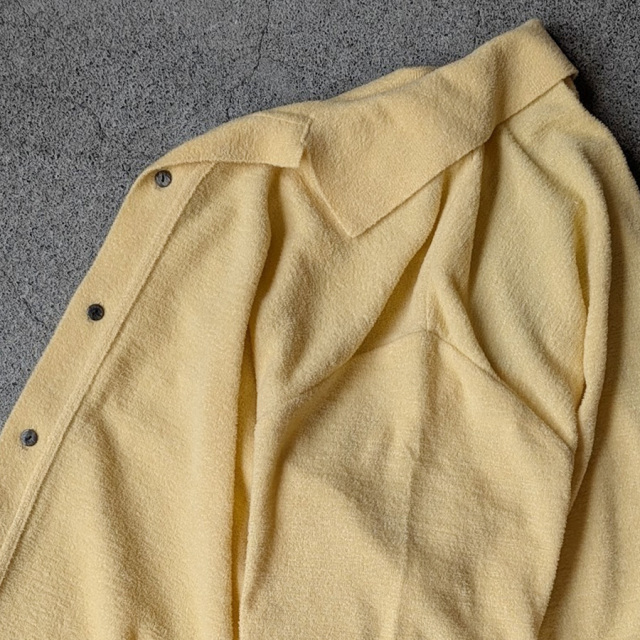 yonetomi new basic,ヨネトミ ニューベーシック,yonetomi 通販,yonetomi 東京取り扱い店舗,SURFER MOLE KNIT SHIRT