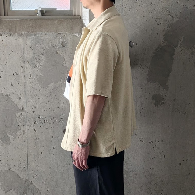 yonetomi new basic,ヨネトミ ニューベーシック,yonetomi 通販,yonetomi 東京取り扱い店舗,SURFER MOLE KNIT SHIRT
