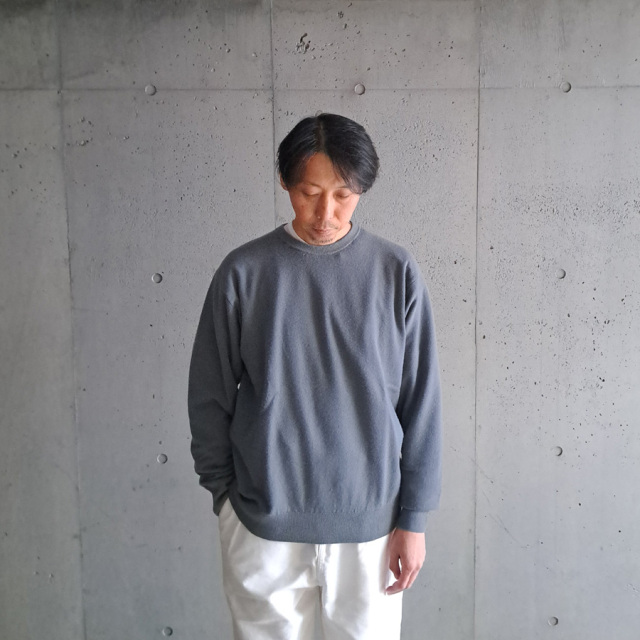 yonetomi new basic,ヨネトミ ニューベーシック,yonetomi 通販,yonetomi 東京取り扱い店舗,Yonetomi×Spiber NEW BASIC KNIT PULLOVER