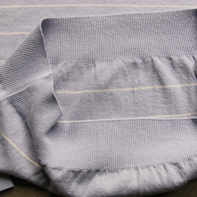 COTTON STRIPE KNIT SHIRT - Yonetomi STORE ONLINE｜ヨネトミ