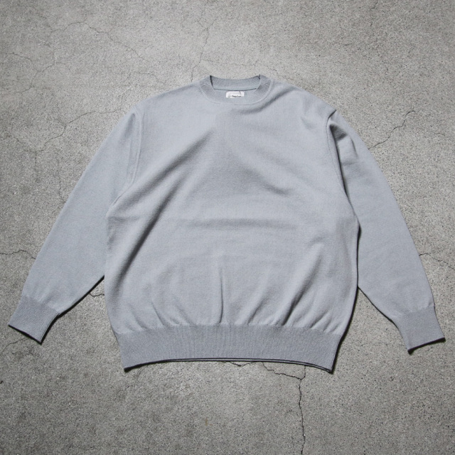 yonetomi new basic,ヨネトミ ニューベーシック,yonetomi 通販,yonetomi 東京取り扱い店舗,wave cotton knit p/o (solid),95-244-003