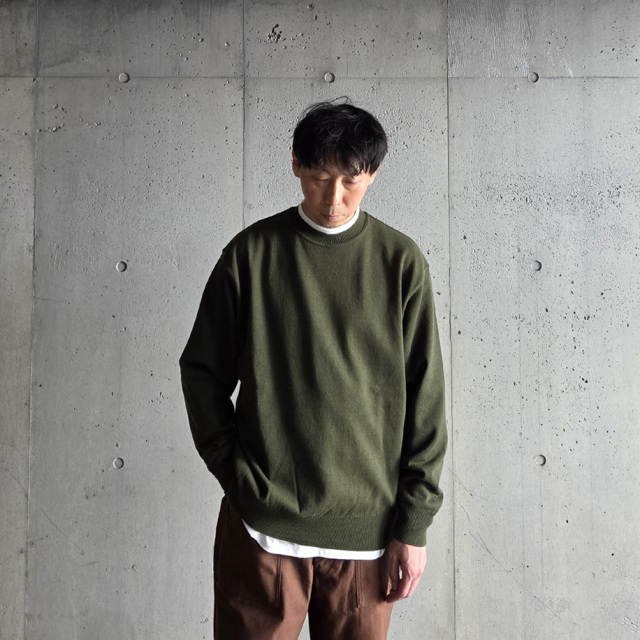 yonetomi new basic,ヨネトミ ニューベーシック,yonetomi 通販,yonetomi 東京取り扱い店舗,wave cotton knit p/o,95-254-006