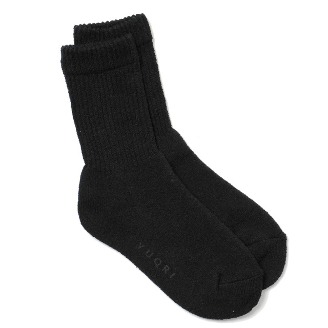 YUQRI,ユクリ,PUFF PILE SHORT CREW SOCKS