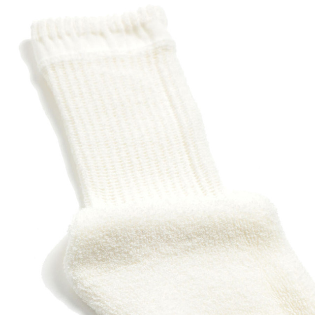 YUQRI,ユクリ,PUFF PILE SHORT CREW SOCKS