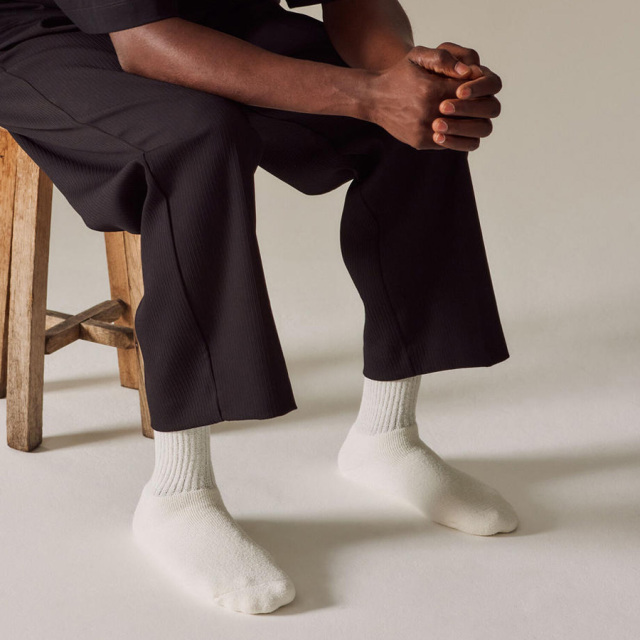 YUQRI,ユクリ,PUFF PILE SHORT CREW SOCKS