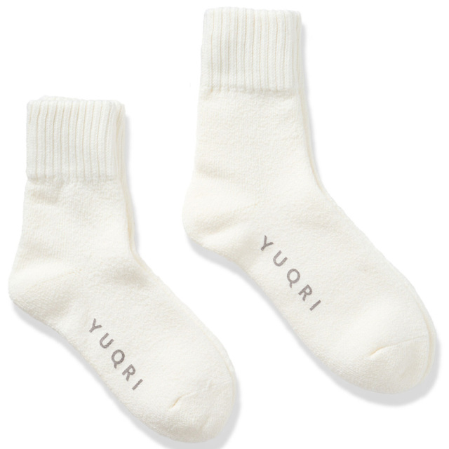 YUQRI,ユクリ,COMFY PILE RIB SOCKS