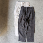 still by hand 通販,still by hand 東京取り扱い店舗,スティルバイハンド,PT02262,inen 2tuck Tapered Pants