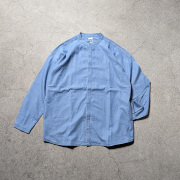 seeall,シーオール,seeal 東京取り扱い店舗,seeal 通販,SAU63-SH382-I-004, EXTRA OVER BAND COLLAR SHIRTS
