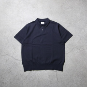 yonetomi new basic,ヨネトミ ニューベーシック,yonetomi 通販,yonetomi 東京取り扱い店舗,light wave cotton knit p/l,ポロシャツ