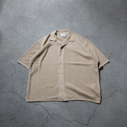 yonetomi new basic,ヨネトミ ニューベーシック,yonetomi 通販,yonetomi 東京取り扱い店舗,コットン透かしニットシャツ,95-252-032