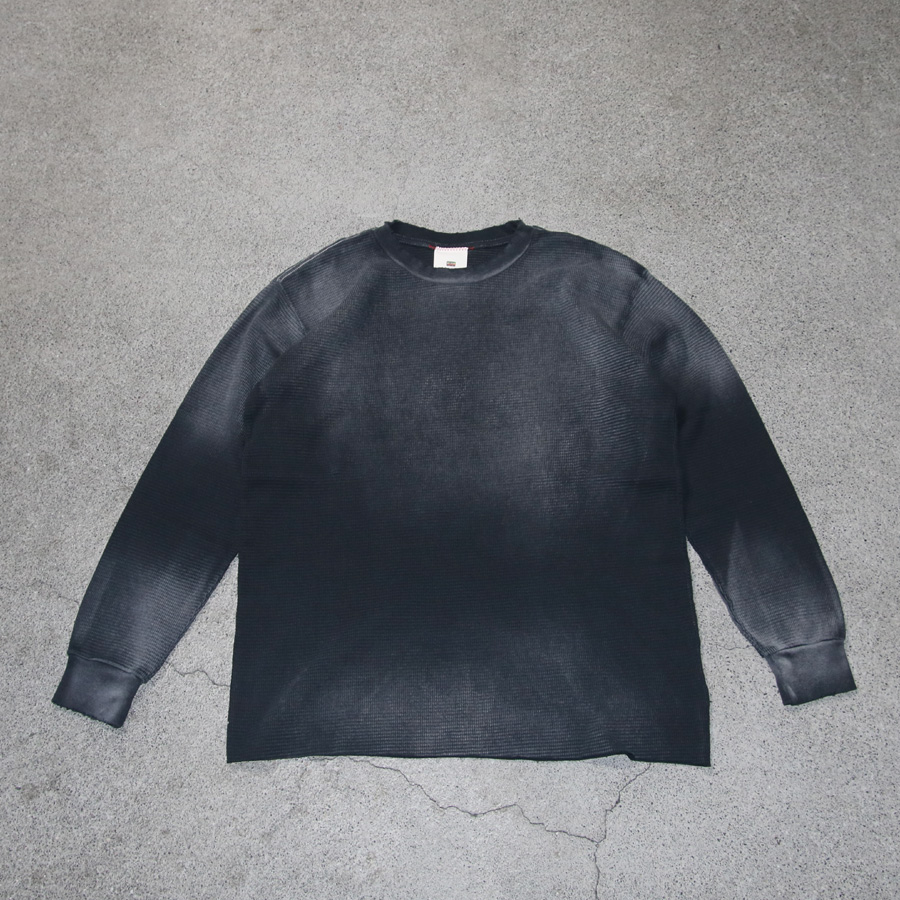 MOOJI MOOJI ,ムージームージー,made in usa,フェード加工,classic waffle thermal aged,moo-25f-9