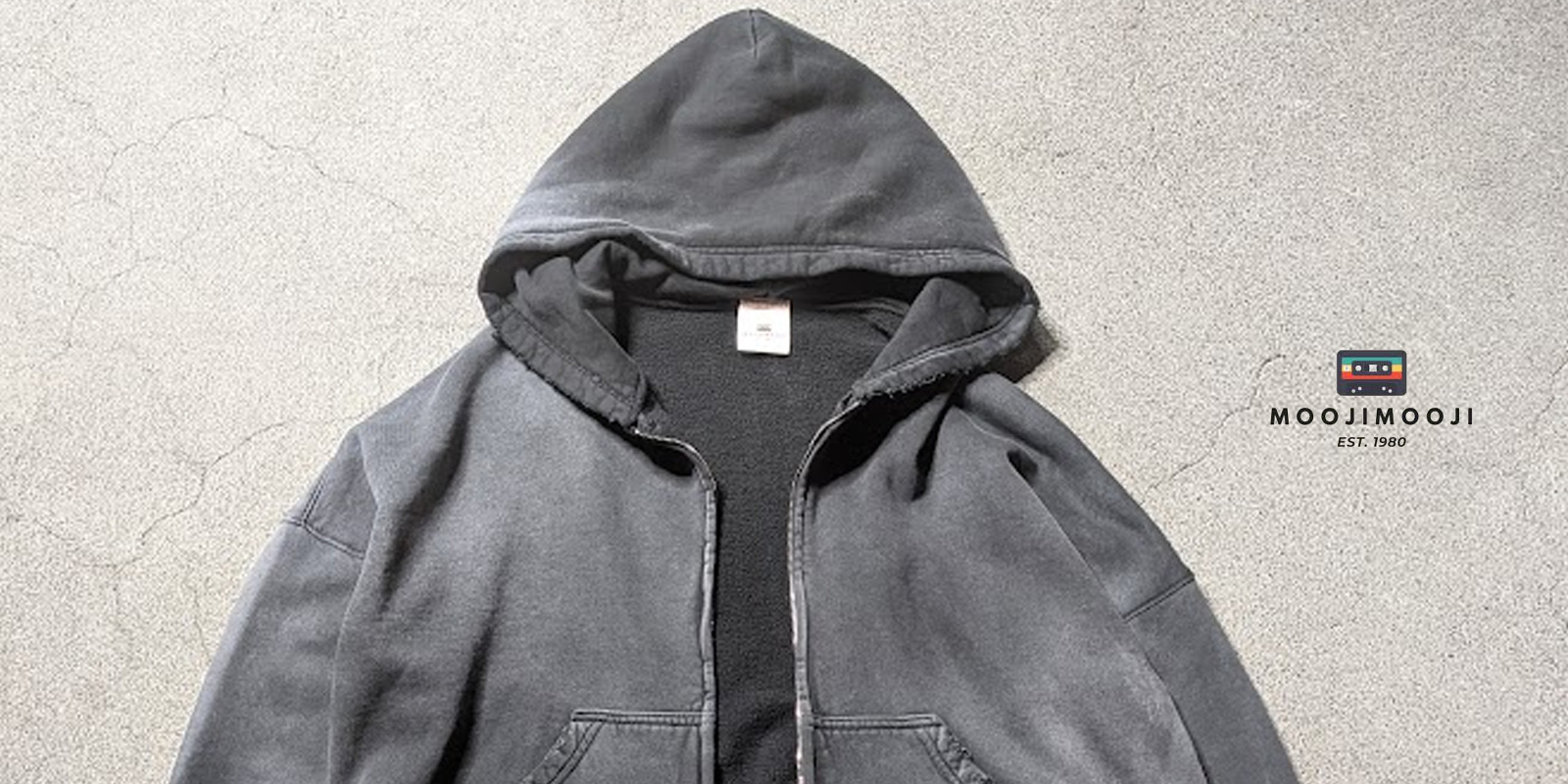 MOOJI MOOJI ,ムージームージー,MOOJI MOOJI 東京取り扱い店舗,MOOJI MOOJI 通販,Oversized Zip Up Hoodie