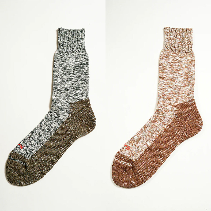 Nigel Cabourn 通販,Nigel Cabourn 東京取り扱い店舗,ナイジェル・ケーボン,リネンコットンパイルソックス,TWO TONE SOCKS