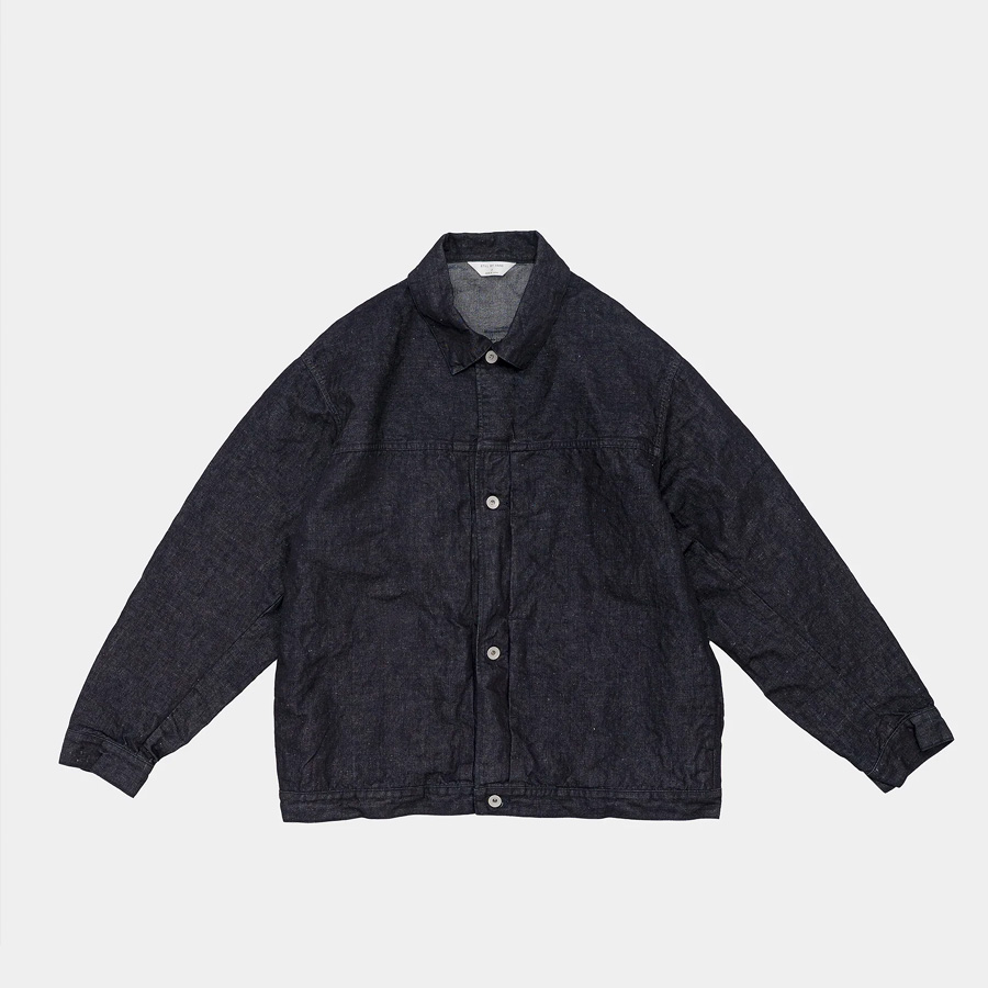 still by hand 通販,still by hand 東京取り扱い店舗,スティルバイハンド,DN01261,Hemp mixed denim blouson