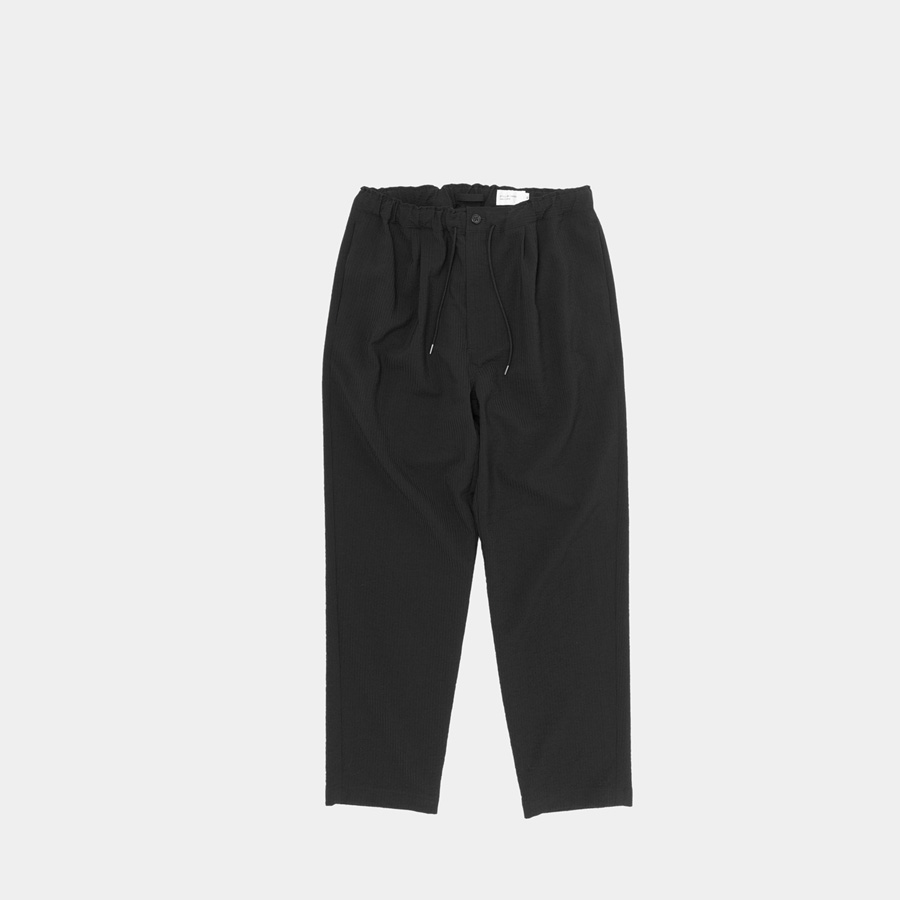 still by hand,スティルバイハンド,PT07232,ポリエステ シアサッカー テーパードパンツ