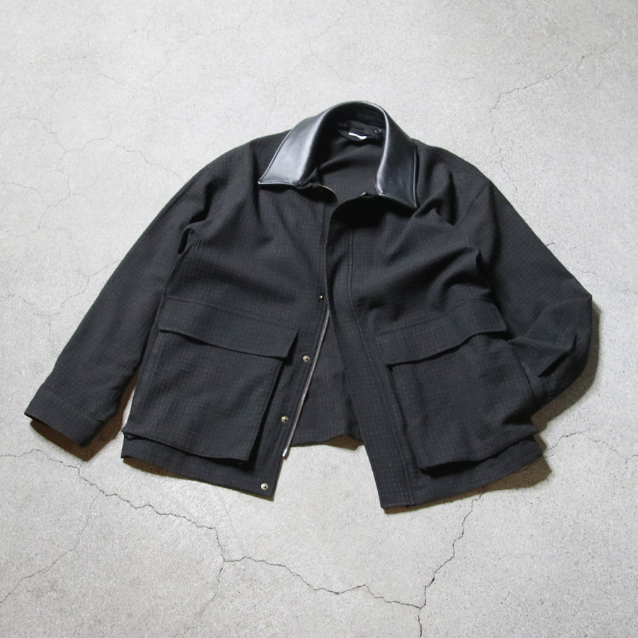 SEEALL (シーオール) [ NO COLLAR JACKET ] ノーカラージャケット (COFFEE)