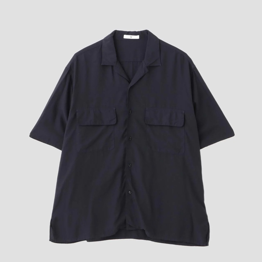 y yleve,ワイ イレーヴ,y yleve 通販,ワイ 東京取り扱い店舗,TENCEL POPLIN OPEN COLLAR SHIRT,1655150433