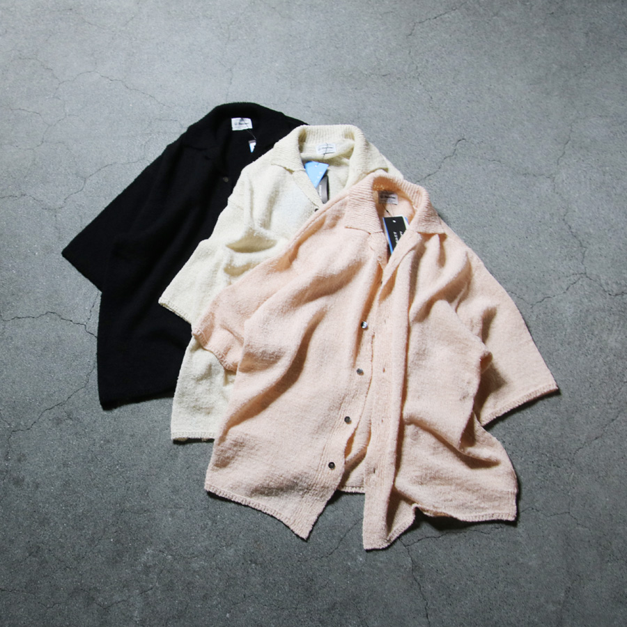 yonetomi new basic,ヨネトミ ニューベーシック,yonetomi 通販,yonetomi 東京取り扱い店舗,GIMA SLUB KNIT SHIRT