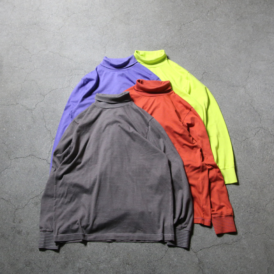 yonetomi new basic,ヨネトミ ニューベーシック,yonetomi 通販,yonetomi 東京取り扱い店舗,GARMENT DYED BORDER T-SHIRT TURTLE L/S