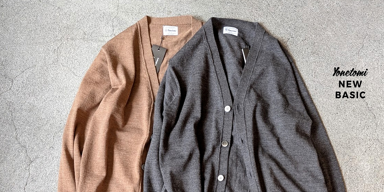 yonetomi new basic,ヨネトミ ニューベーシック,yonetomi 通販,yonetomi 東京取り扱い店舗,HIGH TWIST WOOL KNIT CARDIGAN,95-264-006