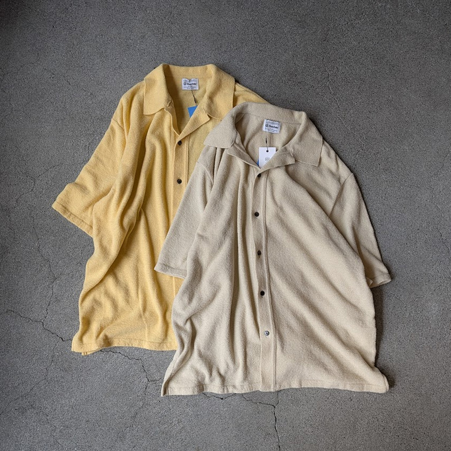 yonetomi new basic,ヨネトミ ニューベーシック,yonetomi 通販,yonetomi 東京取り扱い店舗,SURFER MOLE KNIT SHIRT