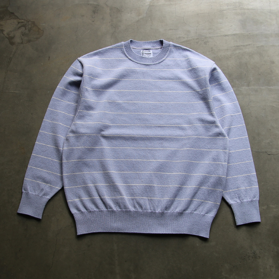 yonetomi new basic,ヨネトミ ニューベーシック,yonetomi 通販,yonetomi 東京取り扱い店舗,wave cotton knit p/o (border)