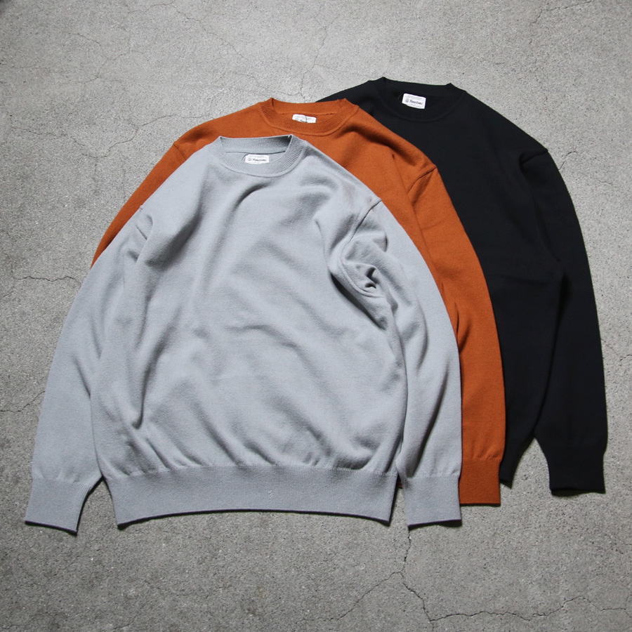 yonetomi new basic,ヨネトミ ニューベーシック,yonetomi 通販,yonetomi 東京取り扱い店舗,wave cotton knit p/o (solid),95-244-003