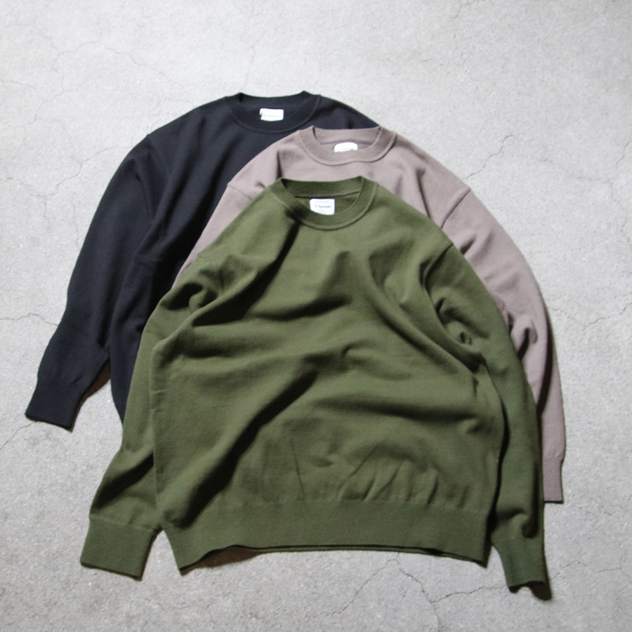 yonetomi new basic,ヨネトミ ニューベーシック,yonetomi 通販,yonetomi 東京取り扱い店舗,wave cotton knit p/o,95-254-006