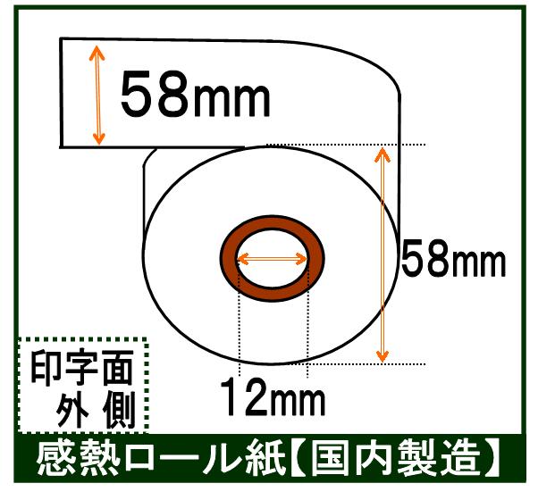 大人女性の mita FK-MX FK-AD 対応 汎用 券売機用 ロール紙 裏巻 白紙