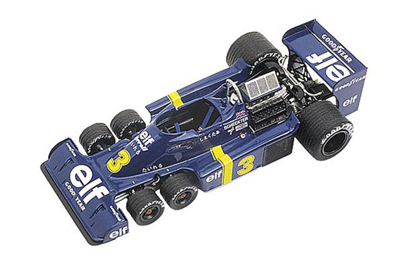 完成品メタルキット　1/43 タイレルP34 タメオキットディスプレイ台付き タメオ 1/43 メタルキット ティレル P34 フォード 日本GP 1976 P