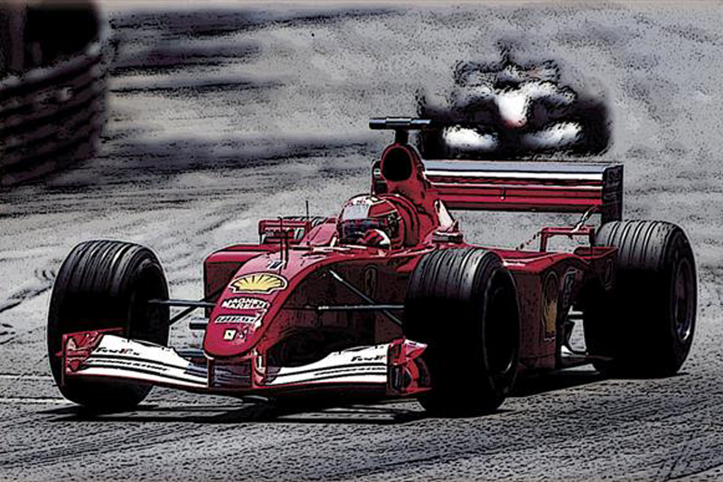 タメオ 1/43 メタルキット フェラーリ F2001 モナコGP 2001 M