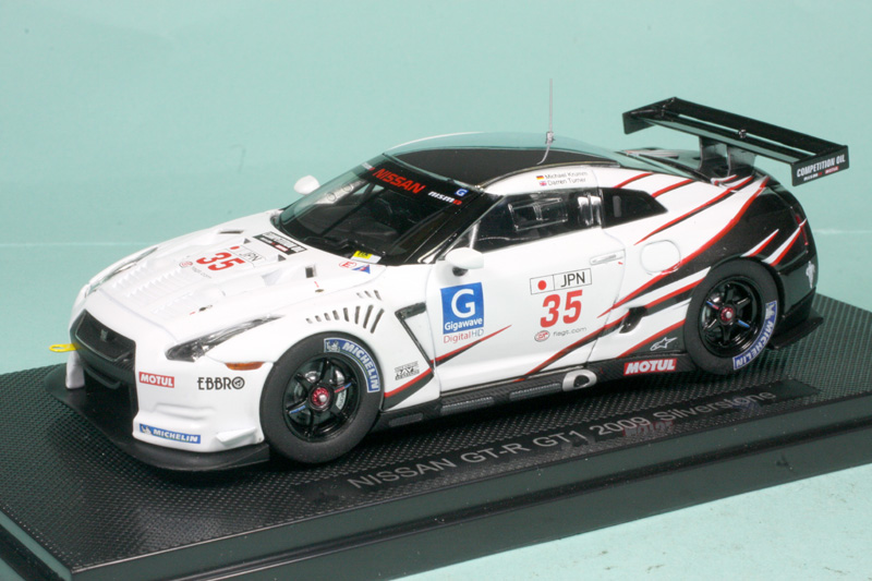 エブロ 1/43 ニッサン GT-R GT1 シルバーストン 2009 No.35 44305