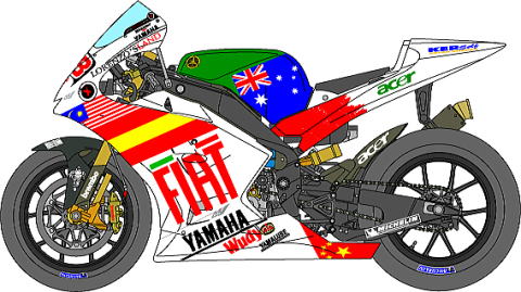 ミュージアムコレクション 1/12 ヤマハ YZR-M1 バレンシアGP 2008 J