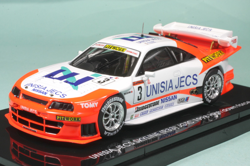 エブロ 1/43 ユニシア ジェックス スカイライン JGTC 1998 No.3 ハイダウンフォース仕様 44255