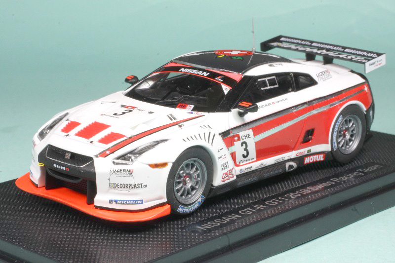 エブロ 1/43 ニッサン GT-R GT1 2010 スイスレーシングチーム No.3